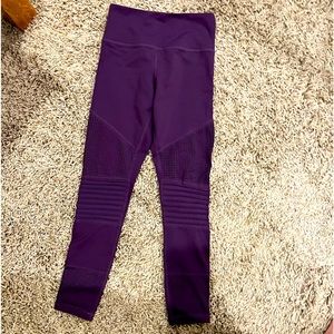 ZYIA Moto mesh leggings purple size 2
